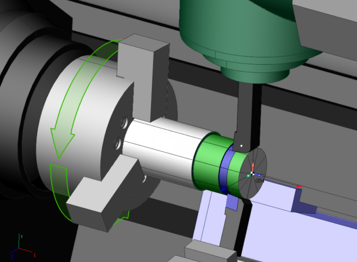 Synchronous 2-cutters rough turning