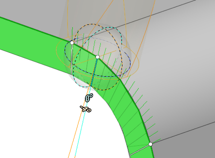 Tool axis control at each toolpath point_ lead and lean angles