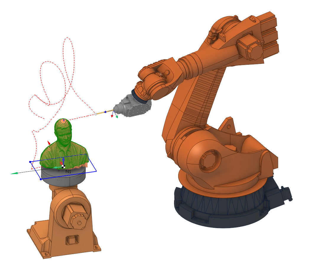 Robot milling | SprutCAM Robot :ultimate workflow for robot milling