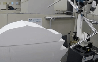 Robotic hot wire cutting a huge part | SprutCAM X