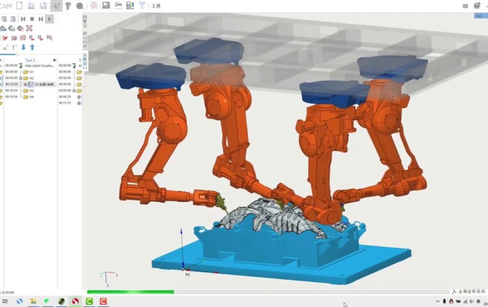 Quadruple ABB WaterJet cutting