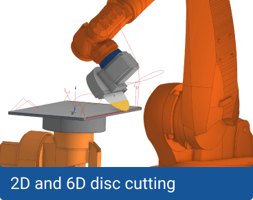  2D and 6D disc cutting