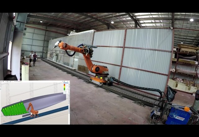 robot painting simulation