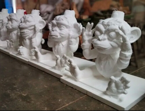Monkey figures milled with SprutCAM X Robot