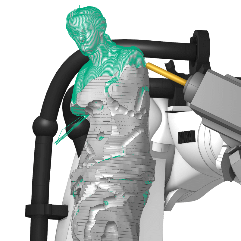 robot statue and sculpture machining