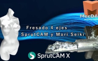 4-Axis Sculpture Milling on a Mori Seiki machine | SprutCAM X