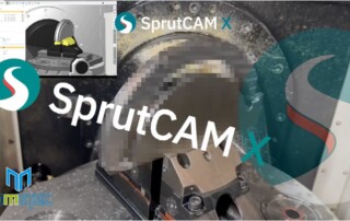5-axis milling with side tool on CNC machine | SprutCAM X