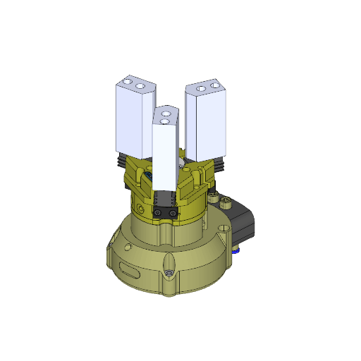 SCHUNK Pneumatic 3-finger centric gripper | SprutCAM X