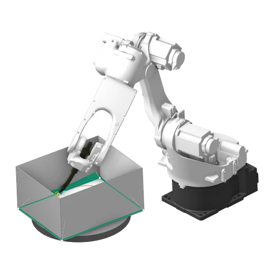 Image of one of EVS QJR50-1A, QJAR series robot main applications programmed with SprutCAM X Robot CAD/CAM software