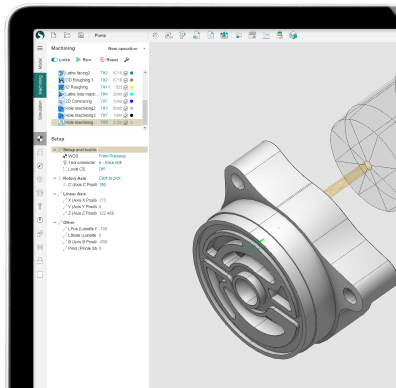 cad/cam software interface