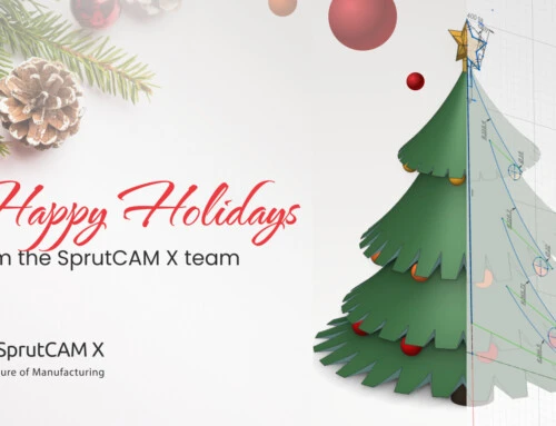 Happy Holidays greetings from SprutCAM Tech 2024