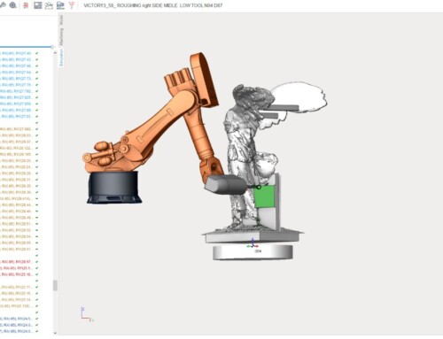 Robotic sculpting with SprutCAM X Robot: FHL KIRIAKIDIS
