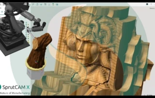 Creating a wooden wonder woman using SprutCAM X Robot | SprutCAM X