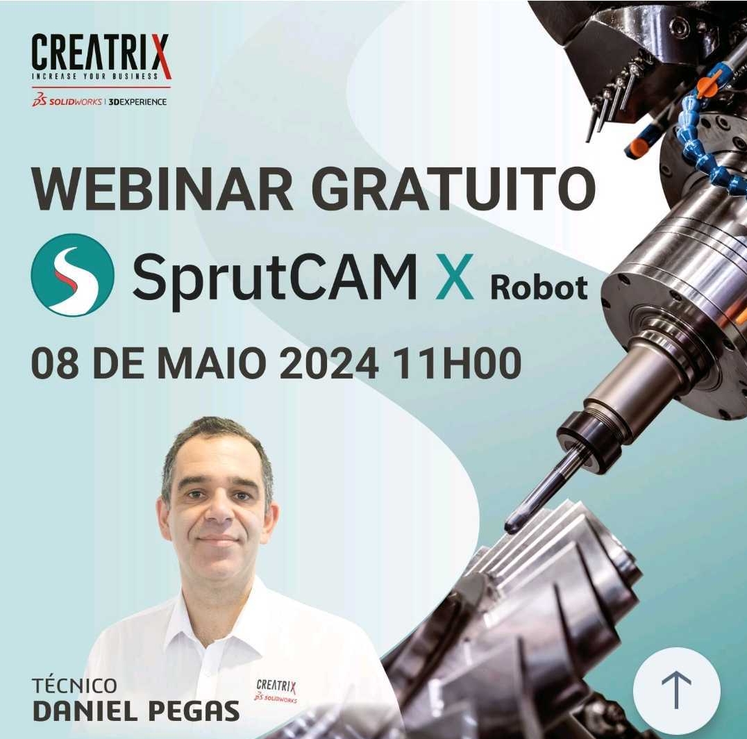 Webinar from Creatrix, Portugal, May 8, 2024 | SprutCAM X